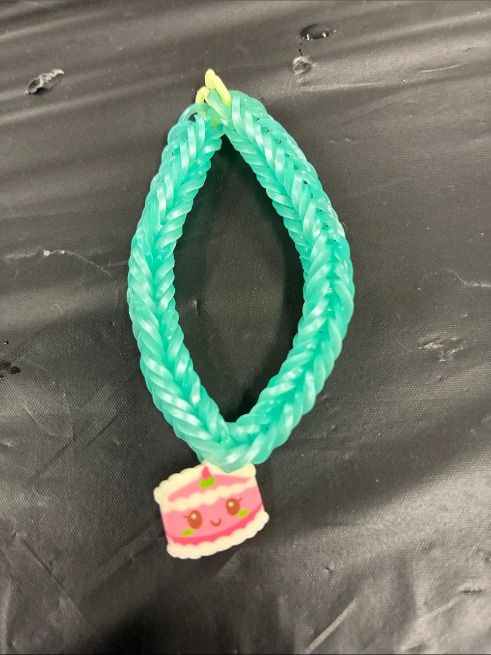 Kids Cute Food Charm Bracelet Set - White & Teal